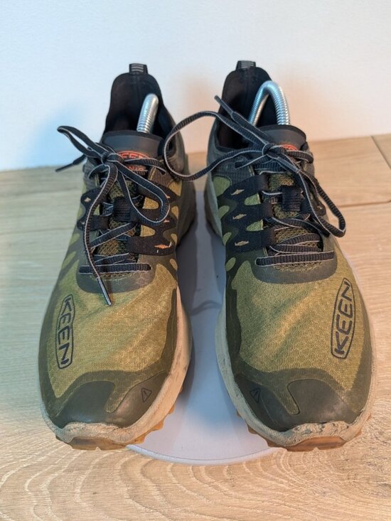 KEEN 1028183 Zionic Speed Hiking Shoes Dark Olive/Scarlet Ibis Mens Size 9.5 main image 8